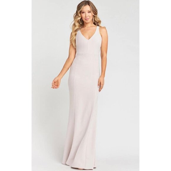 Show Me Your Mumu Morgan Gown V-Neck Sleeveless Bridesmaid Maxi Dress Size Small - Picture 1 of 11
